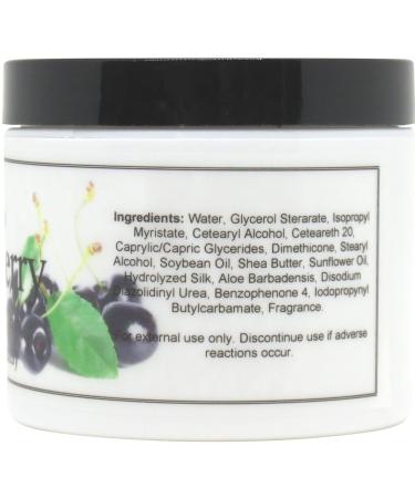 Eclectic Lady Black Cherry Satin & Silk Body Cream - 2oz | Shea Butter Aloe Vitamin E | Phthalate-Free Handcrafted in USA - Buy Online on SooperMarket.com