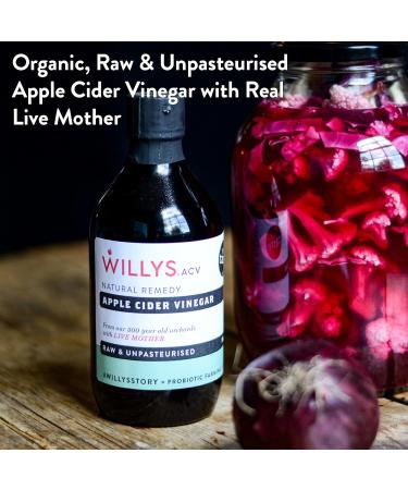 Organic WILLY'S Apple Cider Vinegar with Mother - 5L Jerry Can - Probiotics for Detox & Gut Health - Sustainable ACV - 5 l (1 Pack) - Buy Online on SooperMarket.com