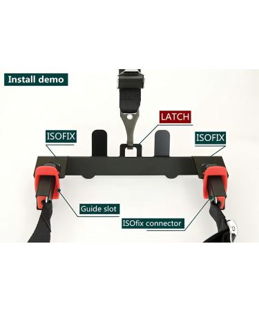 MASO Universal Car Child Seat ISOFIX Mounting Kit - Seat Belt Connector Restraint Anchor - Buy Online on SooperMarket.com