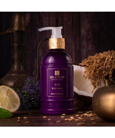 SPA CEYLON SLEEP Body Milk - Pure Lavender | Nourishes Dry Skin | Luxurious Fragrance | All Skin Types | International Shipping - Buy Online on SooperMarket.com