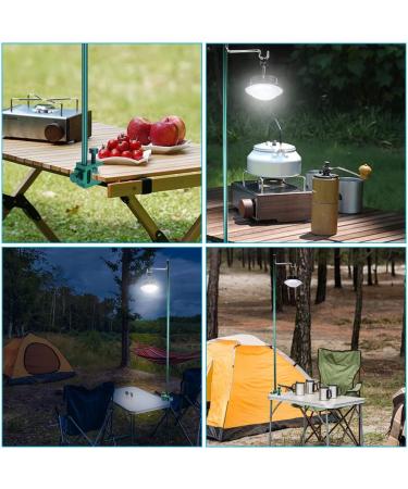 WIOR Camping Lantern Stand 36 Inch Collapsible Aluminum Alloy Lamp Stand with Hook Adjustable Lantern Pole Hanger for Outdoor Picnic Fishing Backpacking Camping BBQ - Green - Buy Online on SooperMarket.com