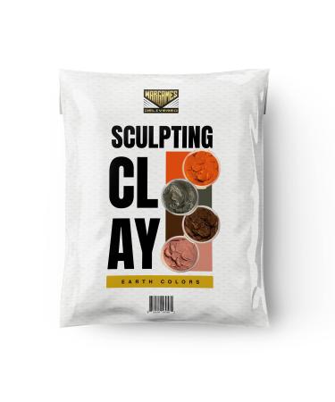 Wargames Delivered Apoxie Sculpt Color Kits for Molding, Creative Styles, Filling, and Home Decor with Adhesive Power Waterproof Air Dry Clay by Aves Earth (Bronze, Natural, Pink, Orange)