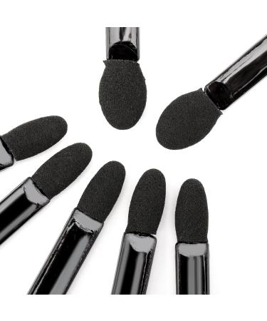 100PCS Disposable Eyeshadow Applicators | Black Sponge Brushes for Eye and Nail Makeup - Buy Online on SooperMarket.com