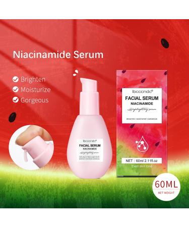 Piwine Brightening Serum for Face | Hydrating Watermelon Glow Serum with Hyaluronic Acid Moringa Oil & Vitamin E - 60ml for Dry Skin & Dark Spots - Buy Online on SooperMarket.com