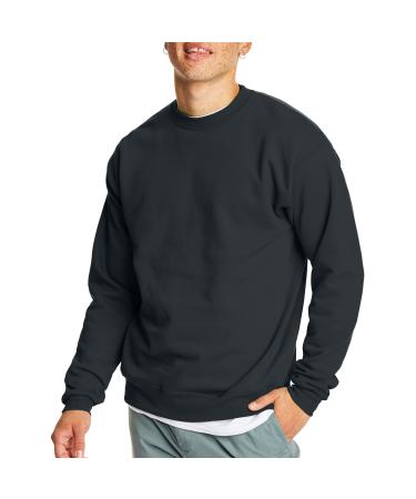 Hanes Men's EcoSmart Sweatshirt (2 Pack) Medium Black