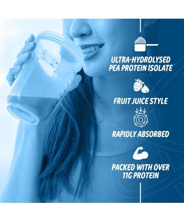 Applied Nutrition Clear Vegan Protein - Hydrolysed Pea Protein Isolate Refreshing Vegan High Protein Powder Fruit Juice Style Flavours (Strawberry & Raspberry) (300g - 20 Servings) - Buy Online on SooperMarket.com