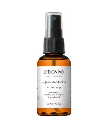 erbaviva Organic Deodorant Lemon & Sage 2 Fl Oz