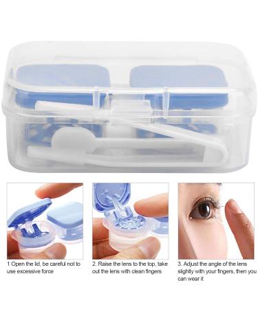 Portable Contact Lens Container & Travel Cosmetic Organizer - Ink Blue - Buy Online on SooperMarket.com