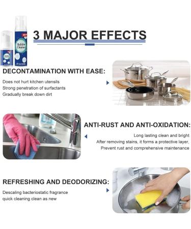 TYGHBN Eticole Cleaner Eticole Cleaning Foam Eticole Foam Cleaner Bubble Cleaner Foam Spray All-Purpose Bubble Cleaner Rinse-Free Kitchen Bubble Cleaner Spray (1PCS 30ML) 1PCS 30ML - Buy Online on SooperMarket.com