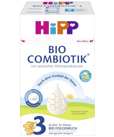 HiPP Organic Milk Formula 3 BIO Combiotik pack of 4 (4 x 600g) New-3 BIO Combiotik 600 g (pack of 4)