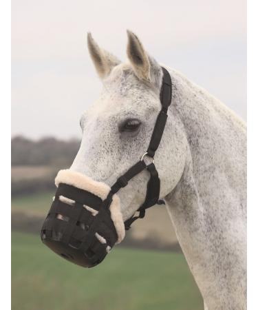 Shires deluxe fleece lined grazing muzzle - Extra Full