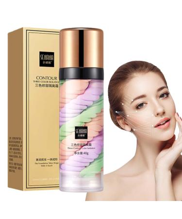 Step Color corrector tricolor isolation cream face makeup primer base isolation cream invisible pore moisturizing essence concealer foundation teksome