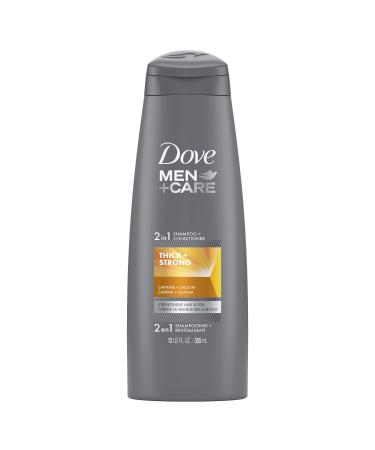Dove Men+Care Fortifying 2 in 1 Shampoo and Conditioner for Resilient and Thicker Hair Thick and Strong with Caffeine Helps Strengthen Thinning Hair 12 oz