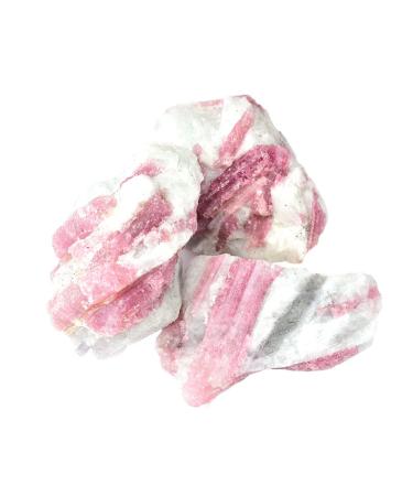 1pc Natural Pink Tourmaline Crystal Mineral Irregular Rough Stone Specimen Rock for Home Fish Tank Decoration Household (Color : Tourmaline 1pc Size : 25-45g) 25-45g Tourmaline 1pc