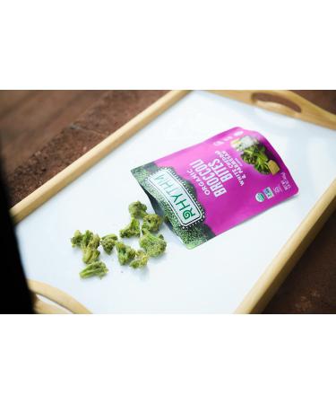 Rhythm Superfoods Crunchy Broccoli Bites - White Cheddar & Parmesan - Organic, Non-GMO, Vegan/Gluten-Free - 1.4 Oz (Pack of 4) - Buy Online on SooperMarket.com
