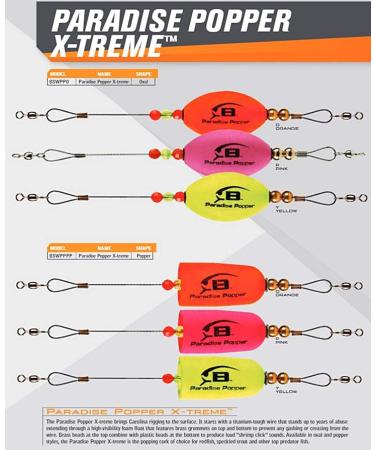 Bomber Lures Paradise Popper X-Treme Popping Cork Float - Yellow Oval - Buy Online on SooperMarket.com