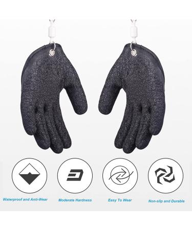 Fisherman Professional Catch Fish Gloves - Puncture Proof Anti-Slip Fishing Glove (Black) - Buy Online on SooperMarket.com