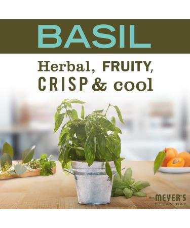 Mrs. Meyer's Clean Day Basil Liquid Hand Soap Refill - Cruelty Free Biodegradable & Essential Oils 975ml | Eco-Friendly Hand Wash - Buy Online on SooperMarket.com