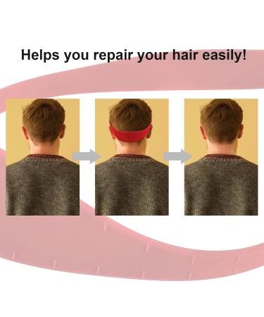 Adjustable Haircut Band & Hair Trimming Stencil - Professional Neckline Shaving Template for Home & Salon Use (Red) - Buy Online on SooperMarket.com