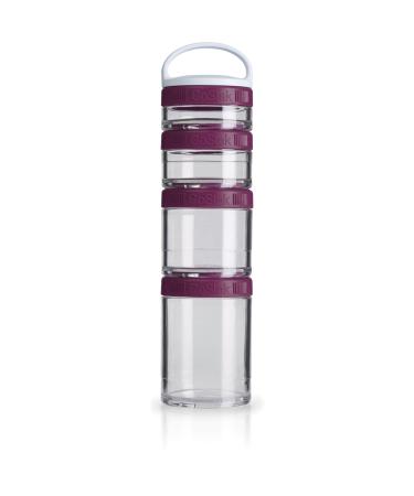 GoStak Portable Stackable Containers Plum Starter 4 Pack