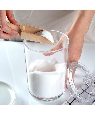 DOSTATNI 1000ML/33OZ Glass Bath Salt jar With Scoop Bath Salt Containers with Lids and Scoop Bath Salt Big Jar for Salt Candy Tea - Buy Online on SooperMarket.com