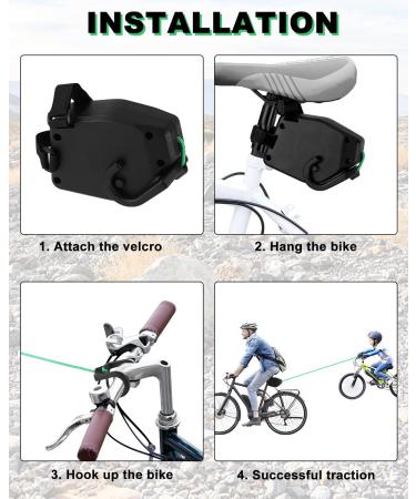 MUXIAO 2.5m Bike Tow Rope for Children - Retractable Parent-Child Bicycle Tow Rope Accessory | Outdoor Traction for Kids & MTB Trailers - Buy Online on SooperMarket.com