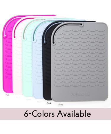 Angelil Travel Pad - Heat-Resistant Mat for Smooth Iron & Hair Styling Tools (23x17cm Black) | Perfect for Curls & Counter Protection | Shop Internationally - Buy Online on SooperMarket.com