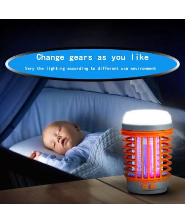 Buzz Blast Pro Electric Cordless Mosquito Zapper for Outdoor and Indoor Portable Multifunctional Solar and USB Charging Bug Zapper Home Bedroom Backyard Camping Using (Orange) - Buy Online on SooperMarket.com