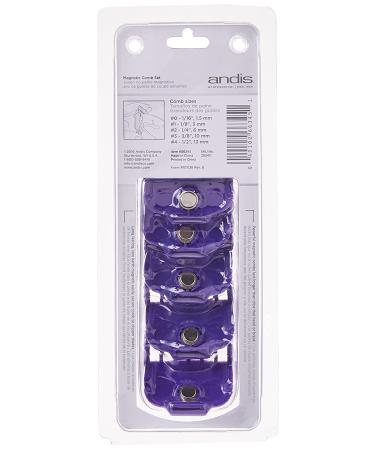 Andis Nano-Silver Magnetic Attachment 5 Combs - Small Sizes 6, 8, 4, 3/8, 2 - Pack of 1 - Buy Online on SooperMarket.com