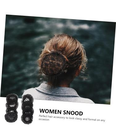 LALAFINA Black Bun Hair Net - Lightweight & Comfortable Dance Accessory for Women Dancers, Nurses, and Clerks - Buy Online on SooperMarket.com