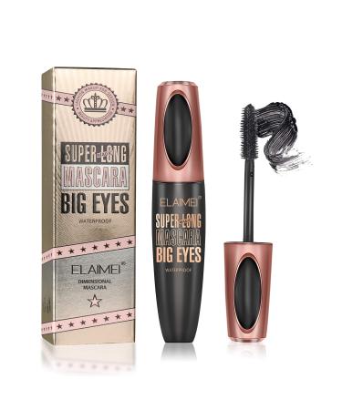 4D Silk Fiber Lash Mascara Waterproof  Luxuriously Longer  Thicker  Voluminous Eyelashes  Natural  Long-Lasting  All Day Exquisitely Long  Full  Long  Thick  Smudge-Proof Eyelashes
