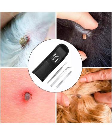 EasyULT 3PCS Tick Remover Tool Set Tick Removal Tool Stainless Steel Tick Remover Tick Hook Kit Included Removal Tweezers+ Tick Shovel for Animals for Humans Dogs Cats 3Pi ces - Buy Online on SooperMarket.com