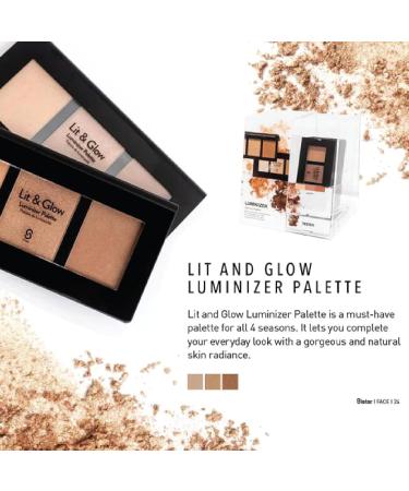 Sistar Lit & Glow Luminizer Palette Best Glitter Bronzer Makeup for International Shipping - Buy Online on SooperMarket.com