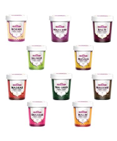 Curry Sauce Co Pick N Mix - Create Custom Sauce Combo with 9+ Flavours | Balti Korma Thai Green Tikka Masala | Gift Set for Sauce Lovers - Pack of 2 (475g)