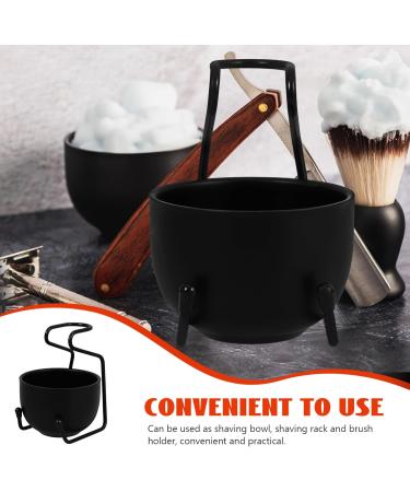 Stainless Steel Shaving Stand Set - Razor Holder Brush & Soap Bowl for Elegant Bathroom Supplies | International Shipping Available - Buy Online on SooperMarket.com