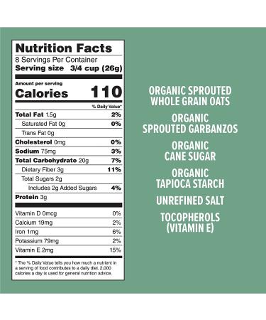 One Degree Organic Foods Sprouted Oat Oâs  Non-GMO  USDA Organic Oat Cereal  8 oz.  6 pack Oat O's 8 Ounce (Pack of 6) - Buy Online on SooperMarket.com