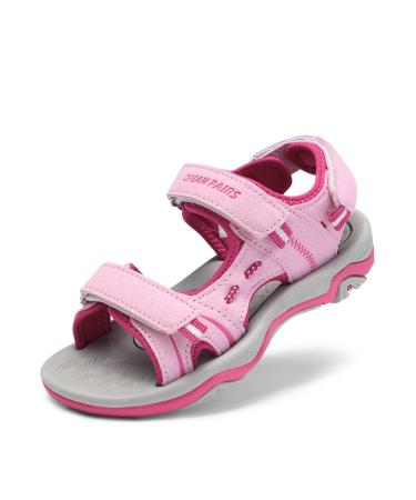 Dream pairs girl children sandals summer sports sandals summer shoes fashion sneakers open sporty sandals 33.5 EU pink fuchsia
