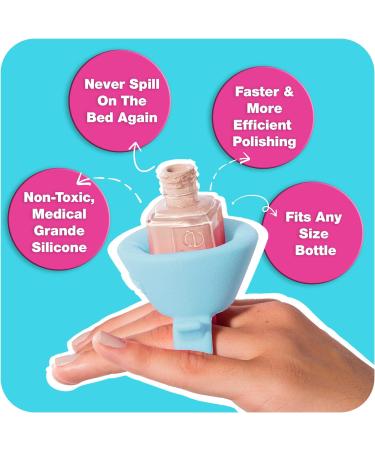Tweexy Wearable Nail Polish Holder - Island Blue | Fingernail Manicure & Pedicure Tool - Buy Online on SooperMarket.com