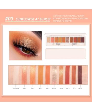 3Pcs Eye Shadow Glazed Eyeshadow Plate 10 Colors Eye Shadow Plate Makeup PalettesMakeup - Buy Online on SooperMarket.com