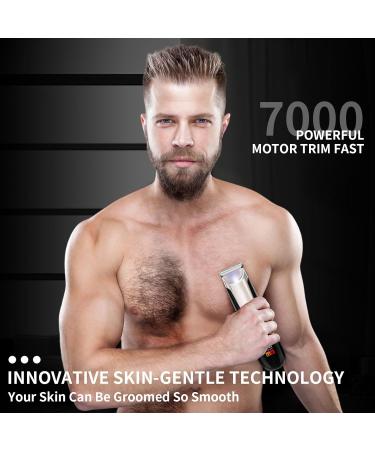 Body Hair Trimmer for Men | Waterproof Electric Groin Shaver with LED Light - Male Grooming Kit - Buy Online on SooperMarket.com