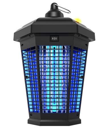 Bug Zapper Outdoor, 20W Mosquito Zapper with Dusk to Dawn Light Sensor, 4200V Electric Bug Zapper Indoor for 2300 Sq Ft Coverage