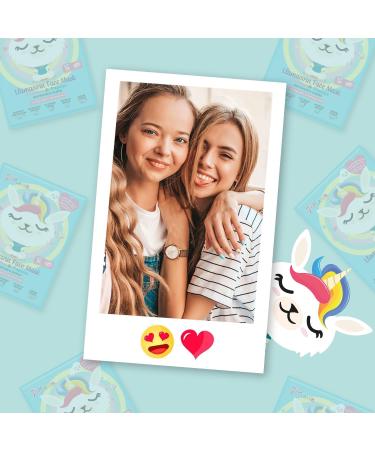 7th Heaven Llamacorn Sheet Face Mask Skincare for Kids Aged 8+ Fanciful Llama and Unicorn Mix Face Mask Sheet with Coconut & Papaya Sheet Mask to Calm Hydrate & Moisturise Skin - Buy Online on SooperMarket.com