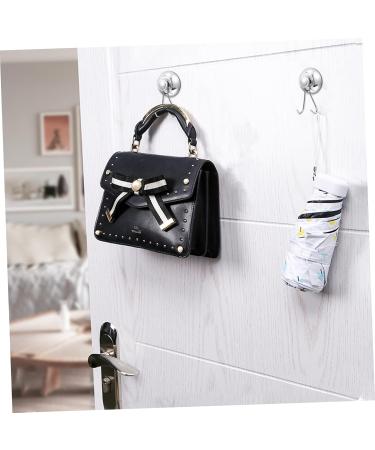 Alipis 1pc Hook up Heavy Duty Coat Hangers Suction Cup Hook Wall Key Hanger Suck Cup Hook Metal Work Towel 7X6CM Silver - Buy Online on SooperMarket.com