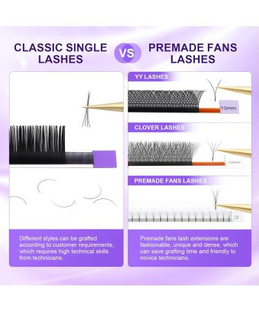 Buy Nagaraku Individual Eyelash Extensions - Permanent Volume & Matte Black - 16 Rows (0.15 D Curl 7-15mm Mix) | International Shipping Available - Buy Online on SooperMarket.com