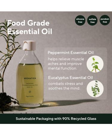 AROMATICA Peppermint & Eucalyptus Body Oil 100ML - Aromatherapy Massage Oil - Buy Online on SooperMarket.com