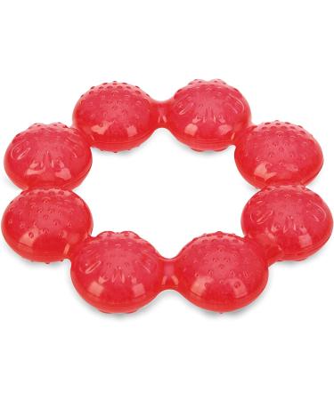 Nuby Pur Ice Bite Soother Ring Teether (Blue/Red) - Soothing Relief for Teething Babies - Buy Online on SooperMarket.com