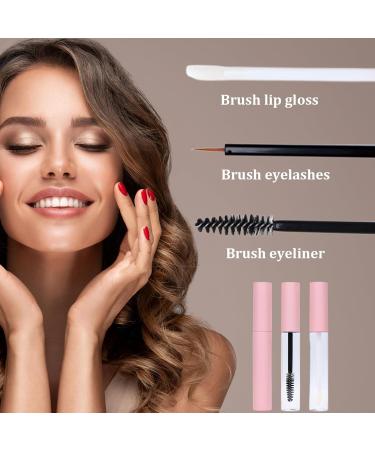 Mascara Brushes Empty Mascara Tube 3Pcs 10ml Empty Mascara Tube and Wand Empty Lip Gloss and Eyeliner Tube Refillable Mascara Tubes Empty for Castor Oil - Buy Online on SooperMarket.com