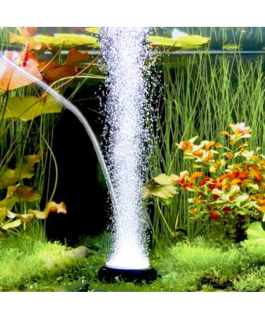 hygger Aquarium Air Stone, Bubble Stone Fish Tank Oxygen Stone Ultra Silent Deep Dissolving Oxygen Diffuser Kit for Aquarium Fish Tank and Hydroponic 2 Inch