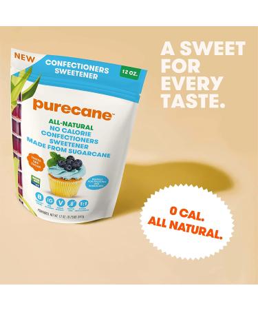 Purecane No Calorie Confectioners Sweetener - 12 oz (341 g) | Sugar-Free Baking & Sweetening Ideal - Buy Online on SooperMarket.com