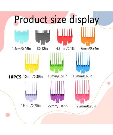 NPQ Hair Clipper Guards Combs 10Pcs Replacement Limit Comb Set - Ideal for Salons and Home Use - Buy Online on SooperMarket.com